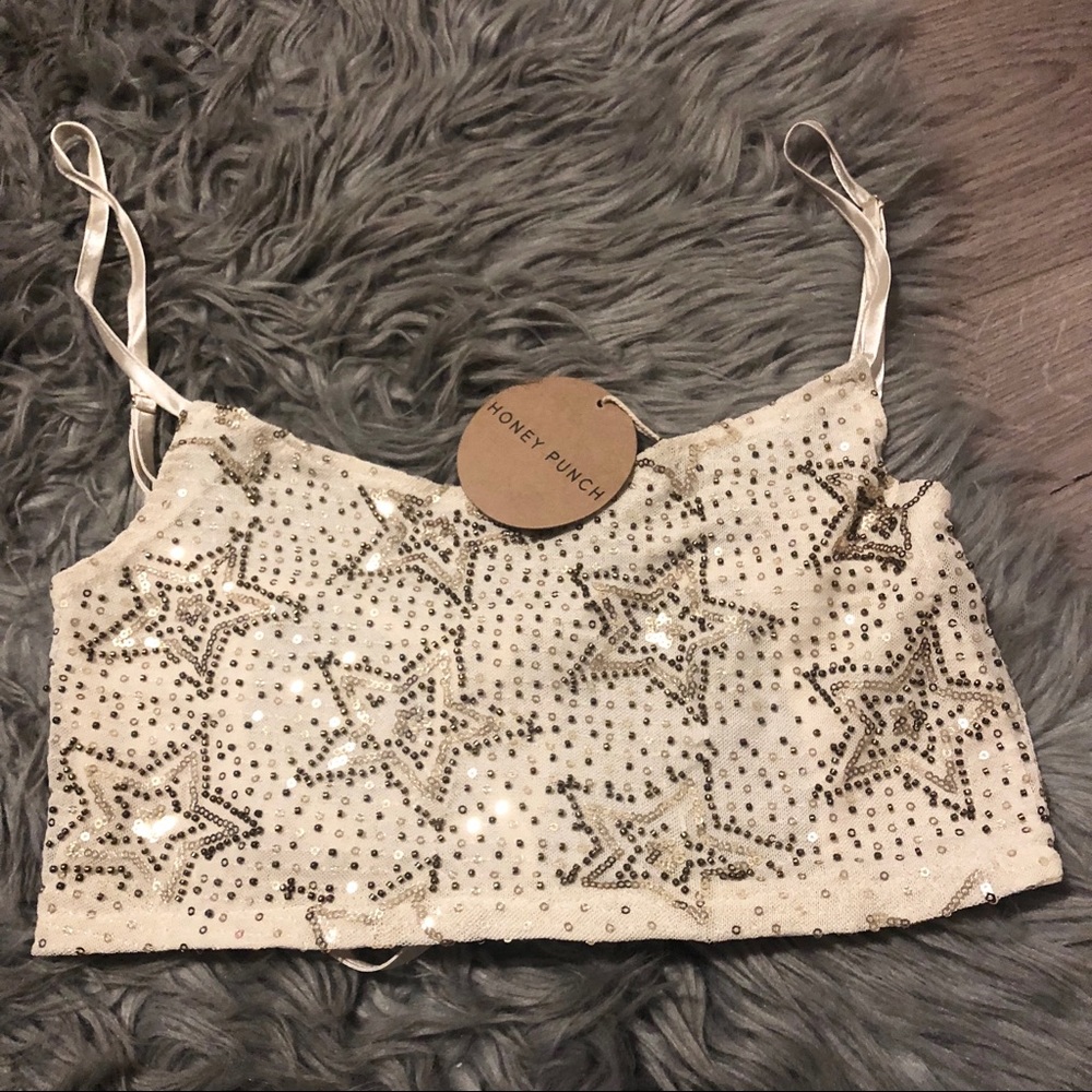 🆕 Beaded Star Crop Top